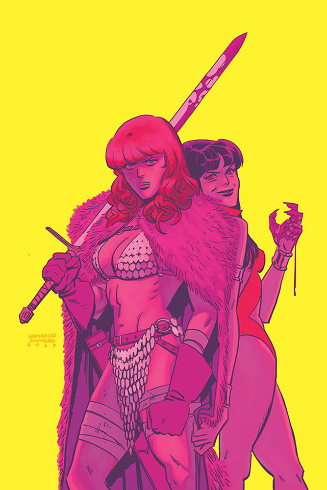 Image: Vampirella / Red Sonja #1 (incentive cover - Romero & Bellaire) (20-copy)  [2019] - Dynamite