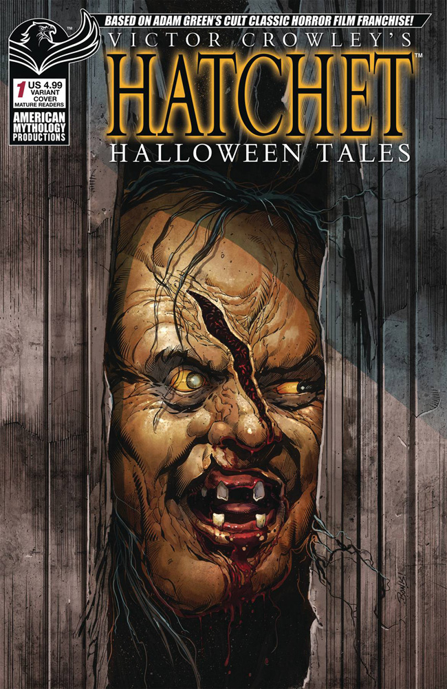 Image: Victor Crowley Hatchet Halloween Tales #1 (variant Bonk Parody cover - Rich Bonk) - American Mythology Productions