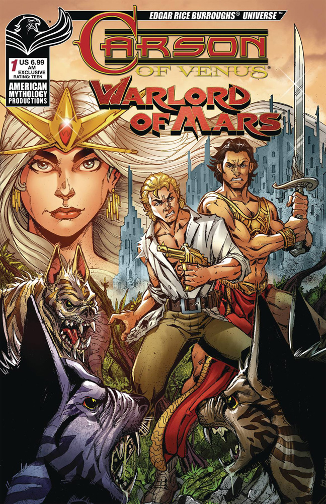 Image: Carson of Venus: Warlord of Mars #1 (variant AM edition cover - Calzada)  [2019] - American Mythology Productions