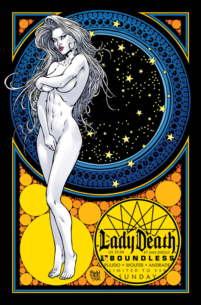 Image: Lady Death #7 (Ongoing) (variant cover - San Diego Sun) - Boundless Comics