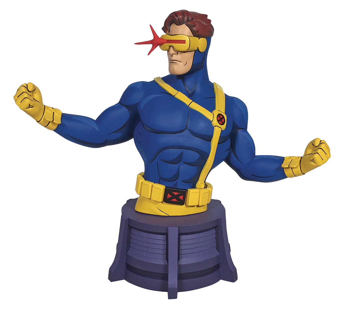 Image: Marvel Bust: Animated Cyclops  - Diamond Select Toys LLC
