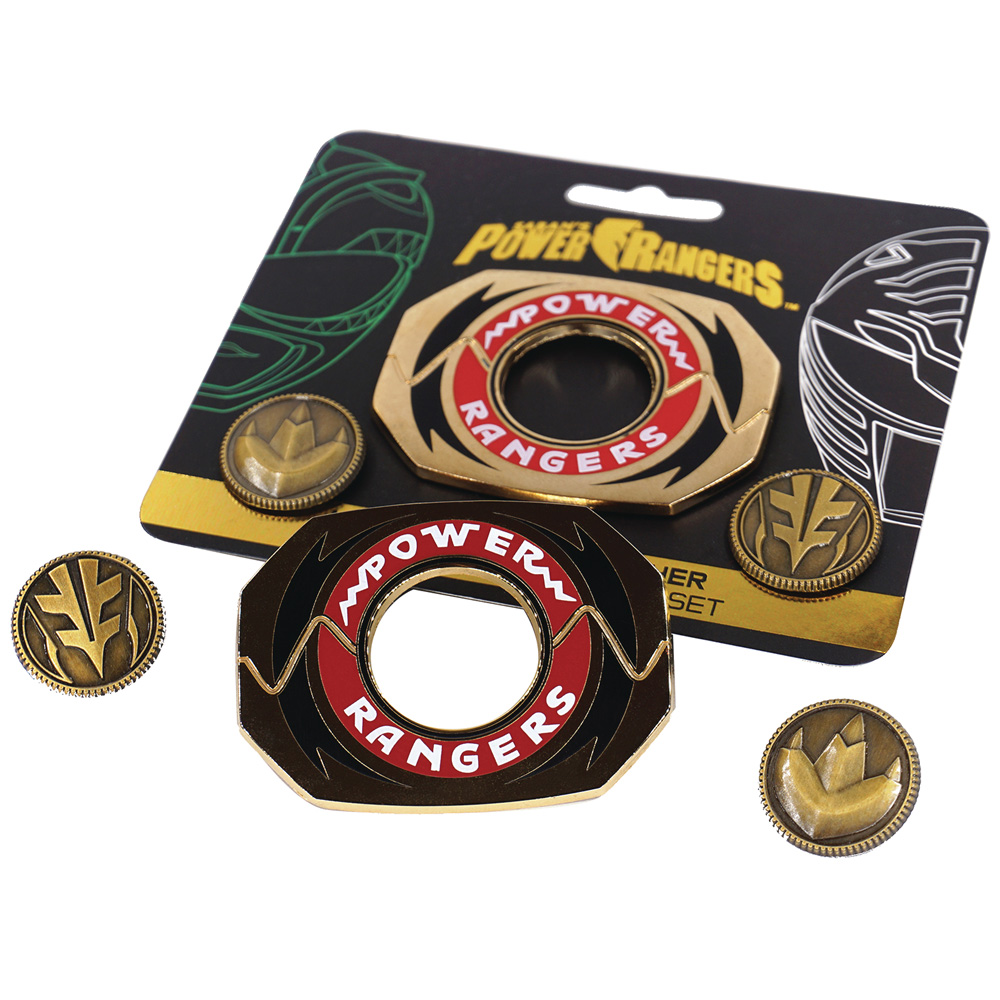 Image: Power Rangers Legacy Morpher Green/White Pin Set 5-Piece Assortment  - Lineage Studios