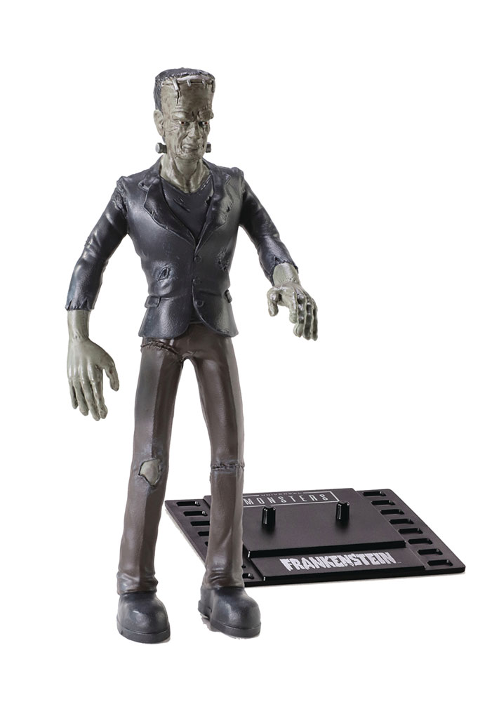 Image: Universal Monsters Bendy Figure: Frankenstein  - The Noble Collection