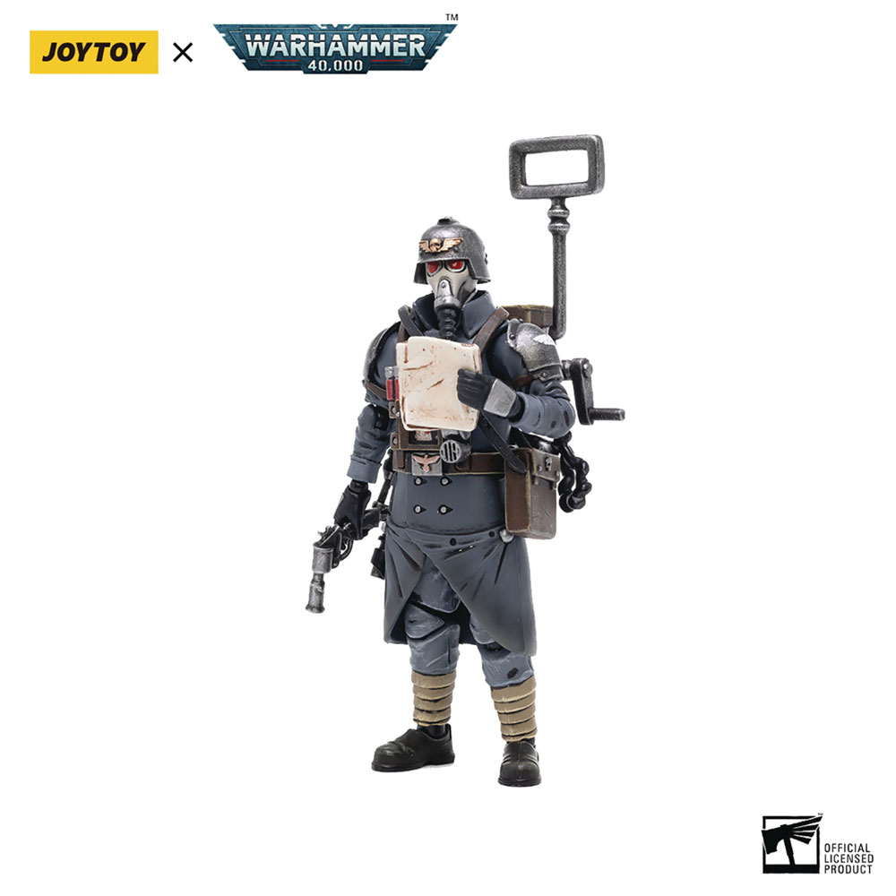 Joytoy Wh 40K Death Korps Krieg Action Figure: Vet Guard Comms (1/18 ...