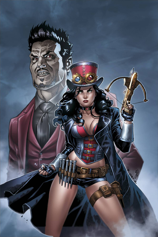 Image: Grimm Fairy Tales Presents Van Helsing vs. Dracula #1 (cover A - Ortiz) - Zenescope Entertainment Inc