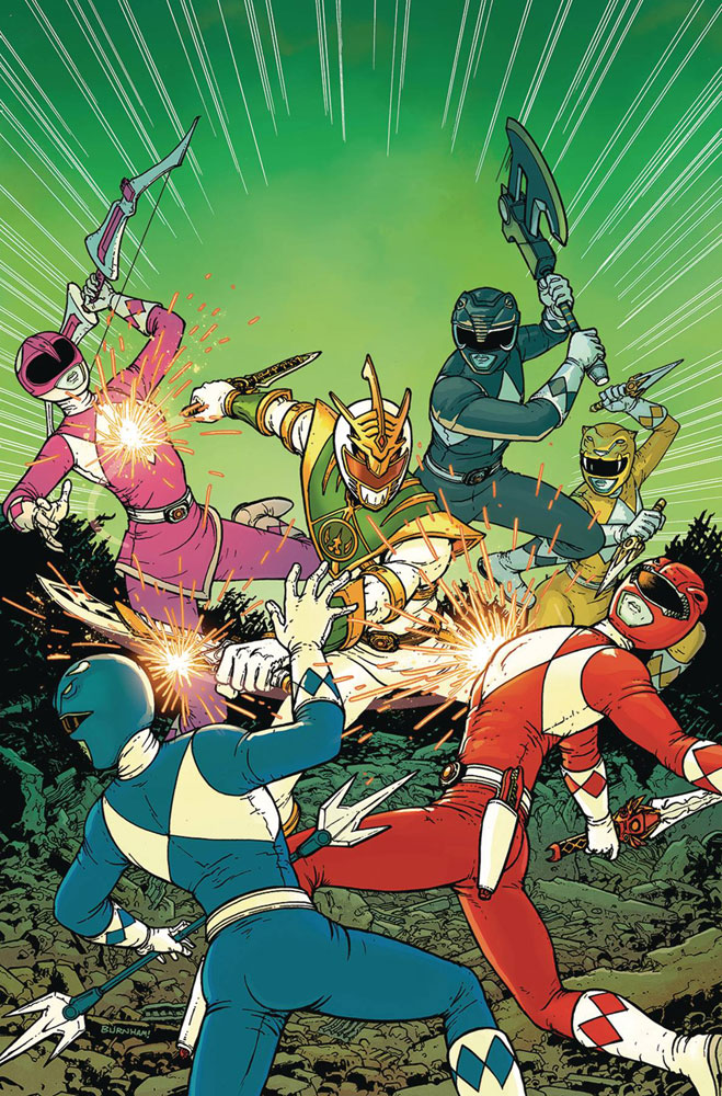 Image: Mighty Morphin Power Rangers: Shattered Grid #1 (incentive cover - Burnham) (10-copy)  [2018] - Boom! Studios
