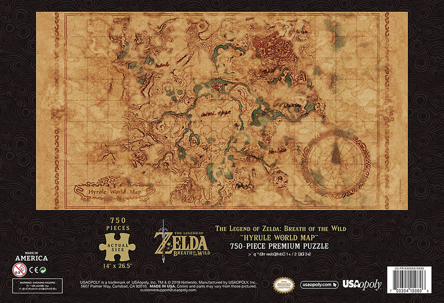 Hyrule Map from The Legend of Zelda: Breath of the Wild by James