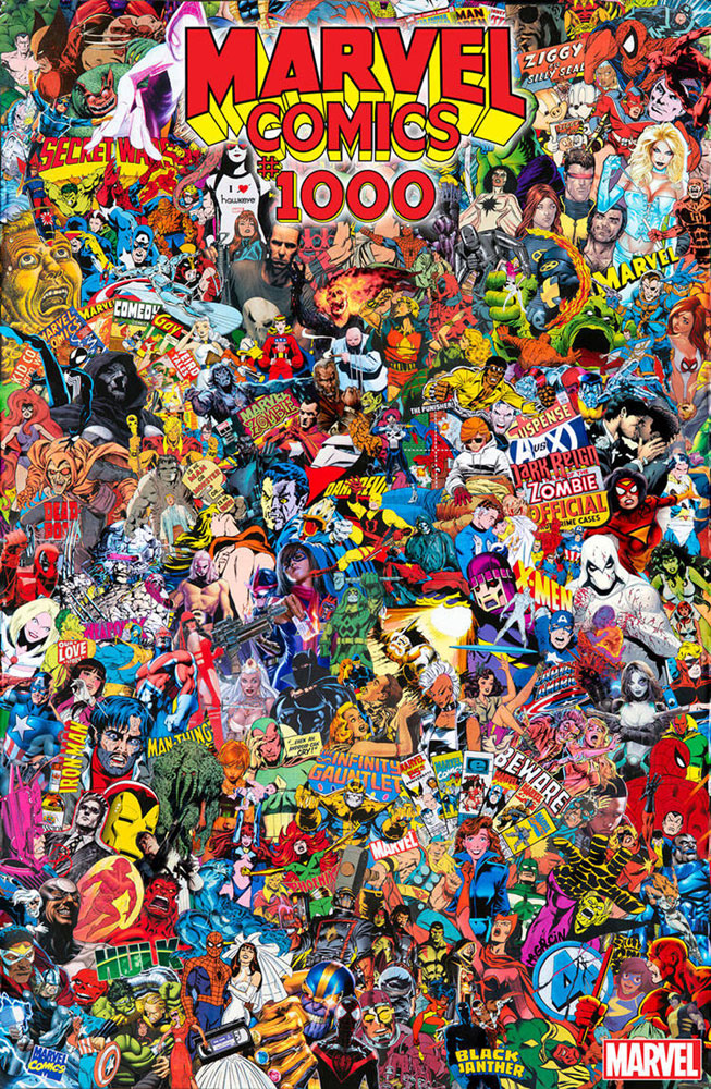 Marvel Comics #1000 Mr. Garcin Collage cover