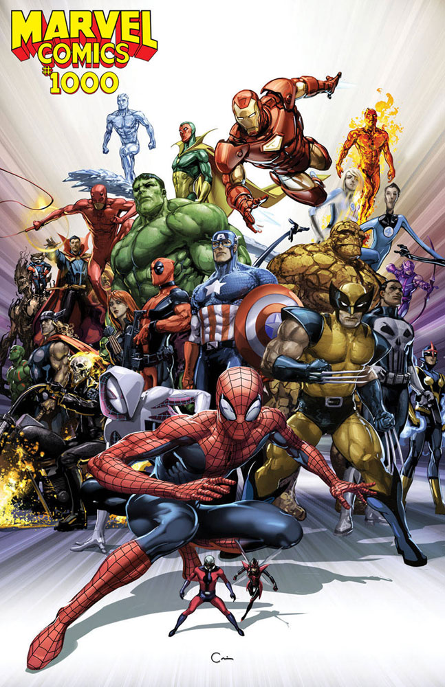 Marvel Comics #1000 Clayton Crain cover