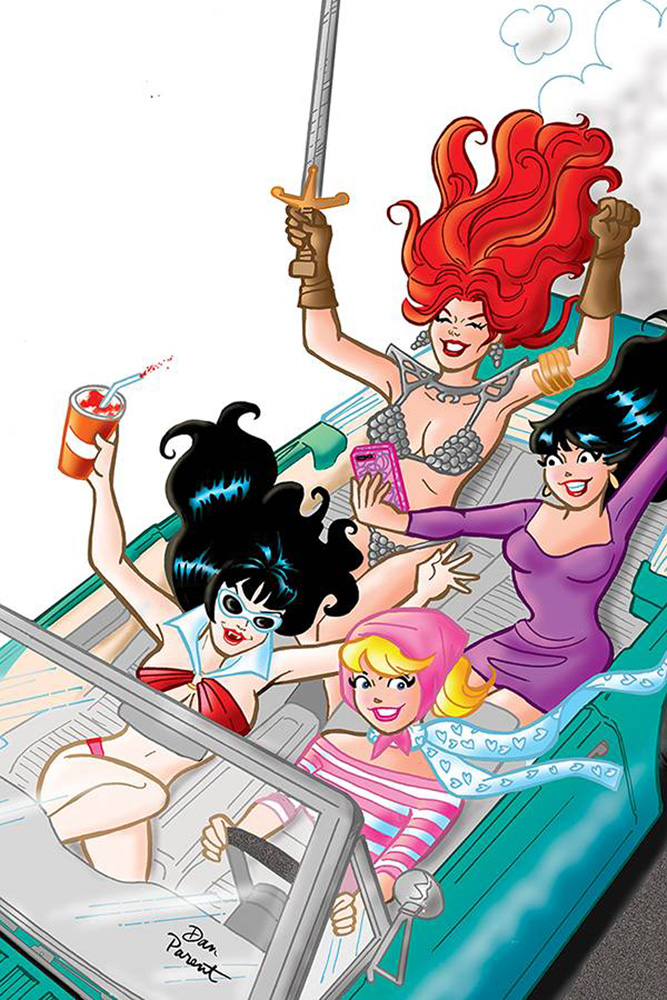 Image: Red Sonja and Vampirella Meet Betty and Veronica #4 (incentive cover - Parent virgin) (40-copy)  [2019] - Dynamite