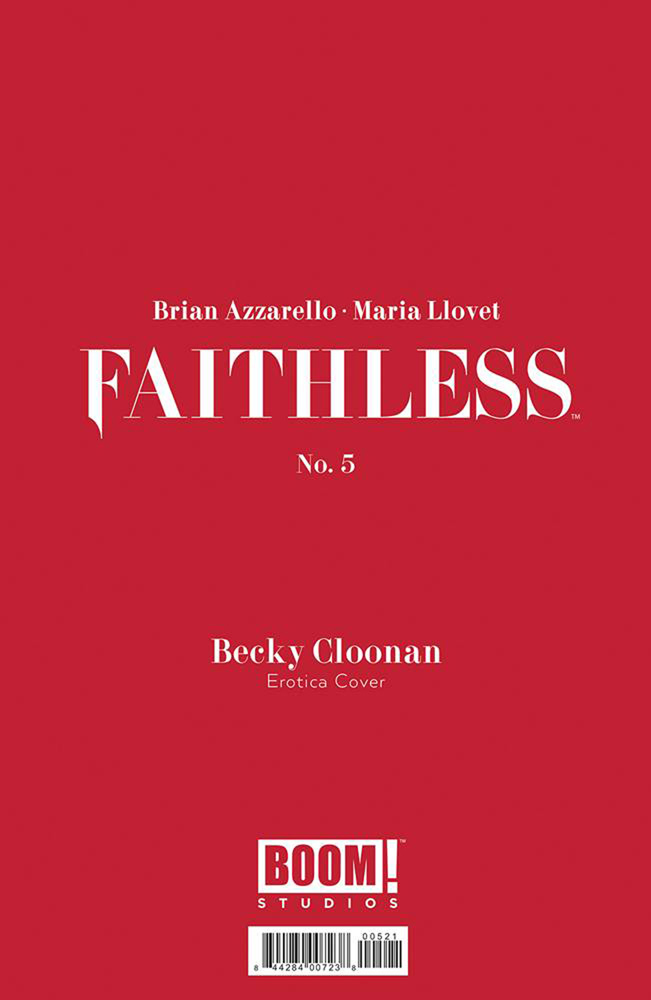 Image: Faithless #5 (Erotica variant cover - Cloonan) - Boom! Studios