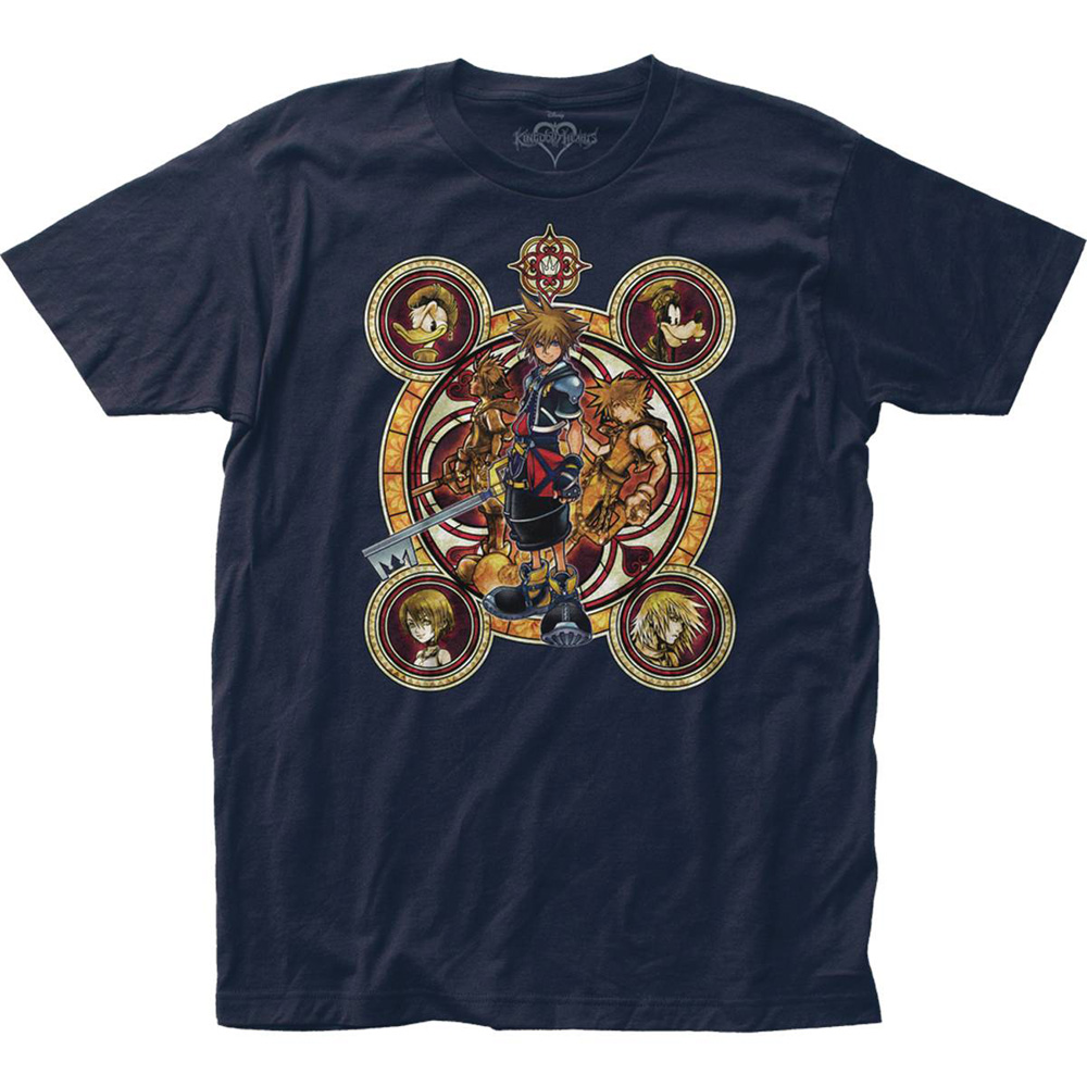 Image: Kingdom Hearts T-Shirt: Character Circles  (S) - Impact Merchandising