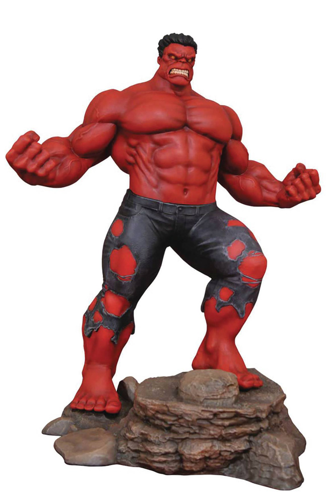 Image: Marvel Gallery PVC Diorama: Red Hulk  - Diamond Select Toys LLC