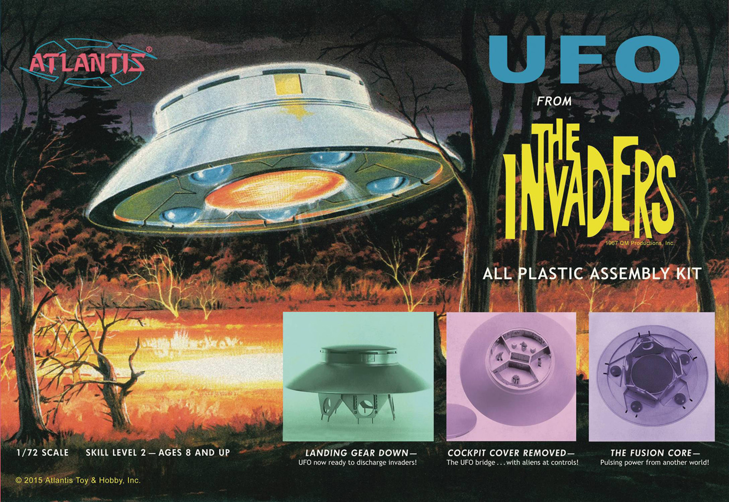 Image: UFO  From the Invaders All Plastic Assembly Kit  - Atlantis Toy And Hobby