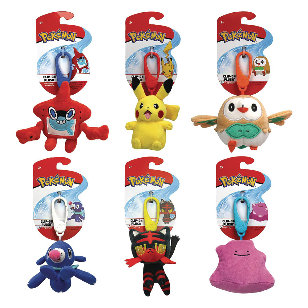 pokemon clip on plush