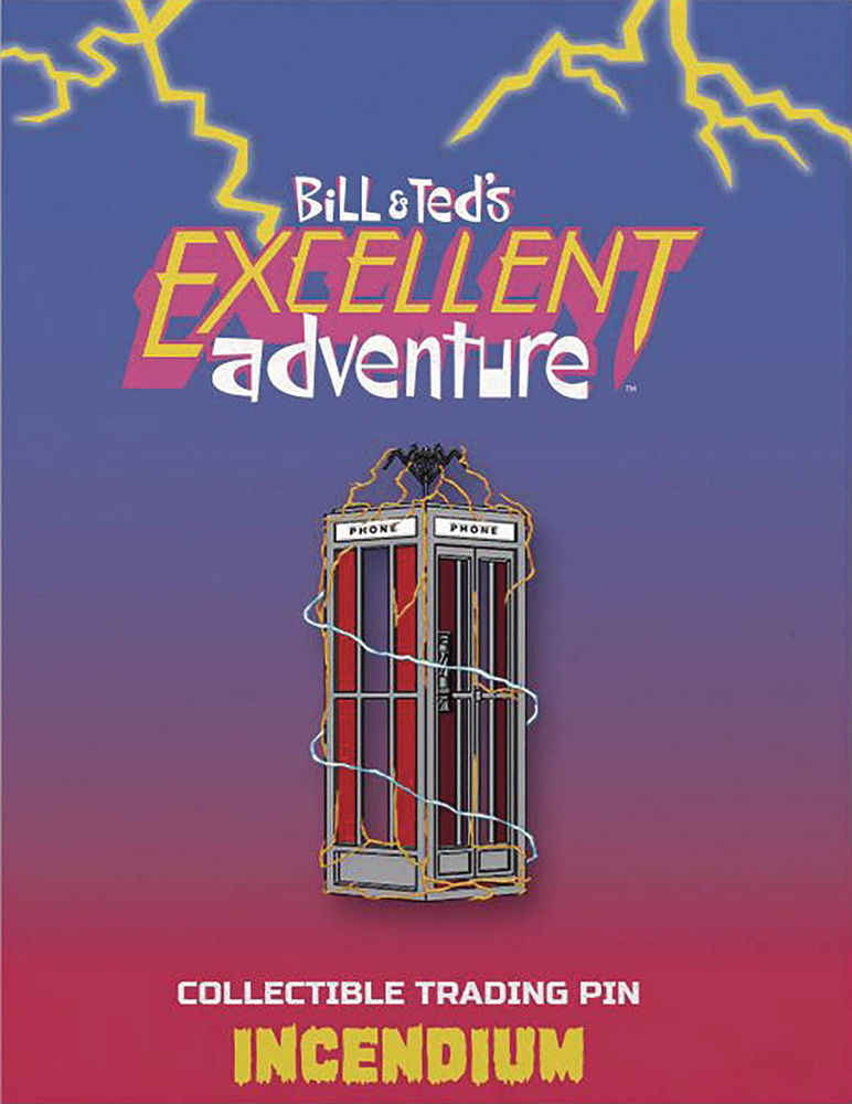 Image: Bill and Ted's Excellent Adventure Lapel Pin: Phone Booth  - Incendium LLC