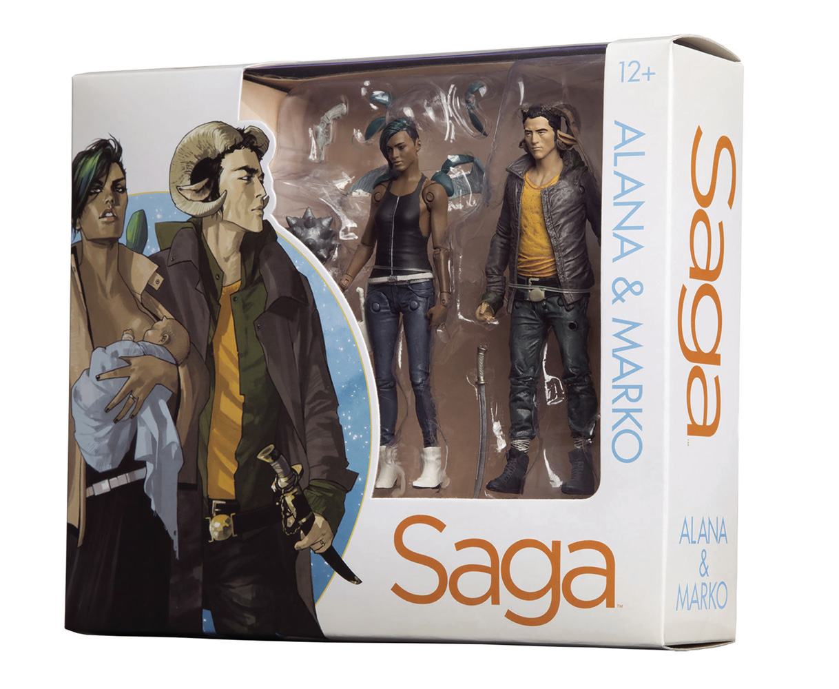 Image: Saga Action Figure 2-Pack: Alana & Marko  - Image Comics