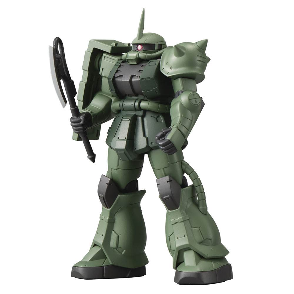 Image: Gundam Ultimate Luminous Zaku Green 4-Inch Action Figure Case  - Bandai America