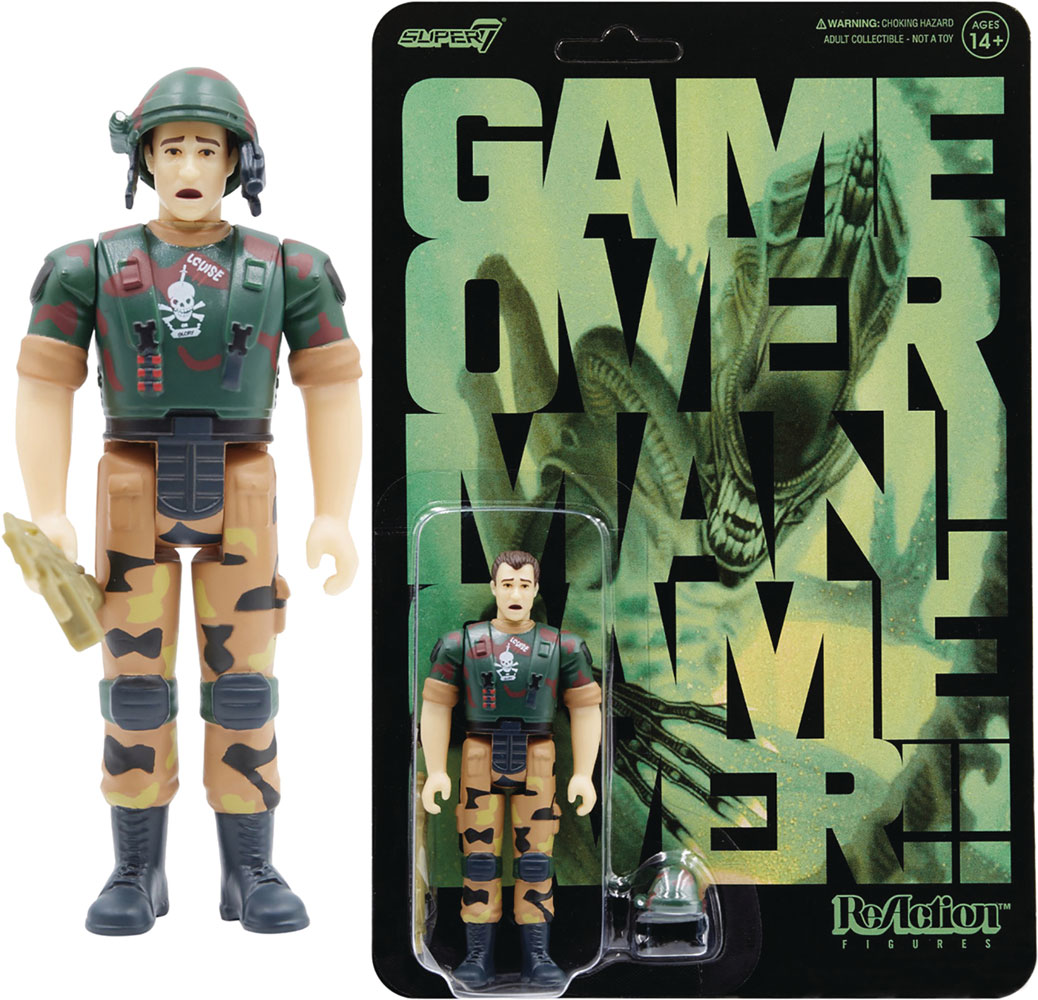 Image: Aliens ReAction Figure: Hudson  (Game Over Man version) - Super7