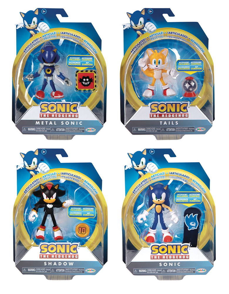 Sonic the Hedgehog 4-Inch Articulated Action Figure Wv4-1/2