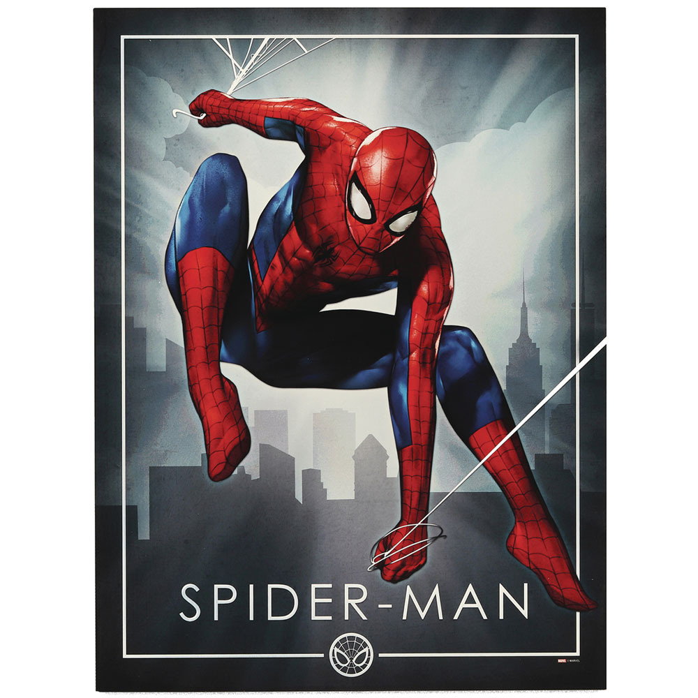 Image: Marvel Wood Wall Art: Spider-Man  - Open Road Brands LLC