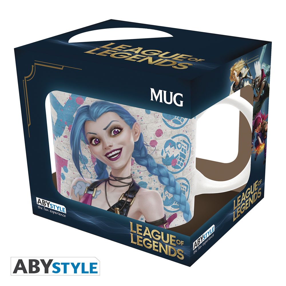 Image: League of Legends Mug: VI vs. Jinx  (11-ounce) - Abysse America Inc