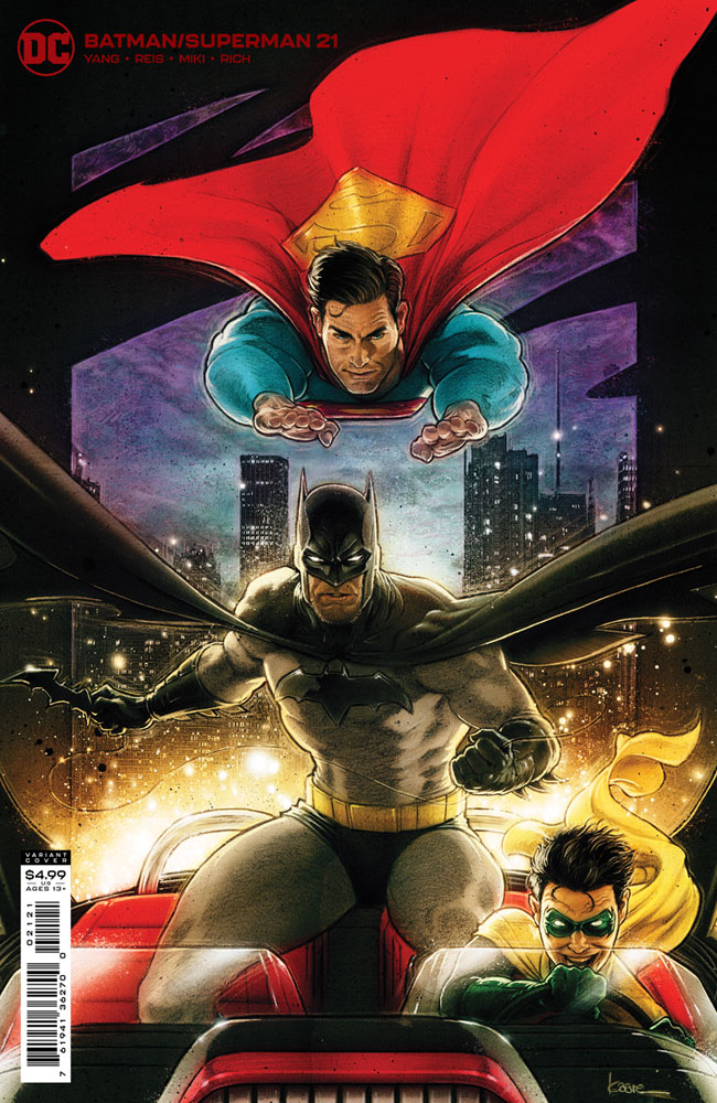 Image: Batman / Superman #21 (variant card stock cover - Kaare Andrews) - DC Comics