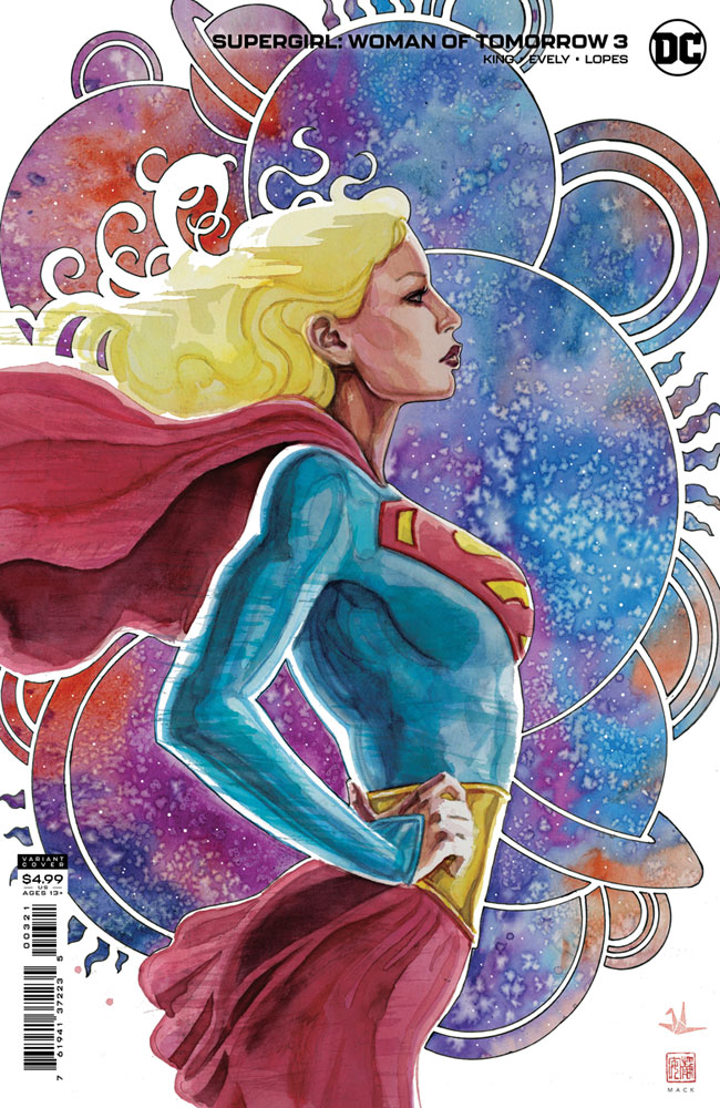 Image: Supergirl: Woman of Tomorrow #3 (variant cover - David Mack)  [2021] - DC Comics