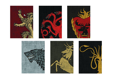 Game of Thrones HBO House Art Sleeves Pack - Stark - Westfield Comics