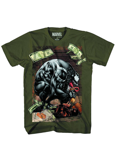 Image: Marvel: Venom Symbicash T-Shirt [Military Green]  (S) - 