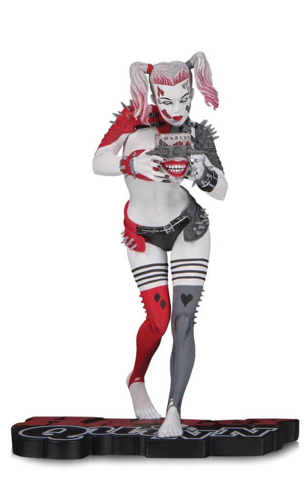 Image: Harley Quinn Red, White & Black Statue: Greg Horn  - DC Comics