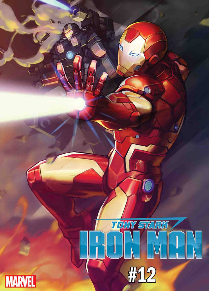 Image: Tony Stark: Iron Man #12 (variant Marvel Battle Lines cover - Nexon)  [2019] - Marvel Comics