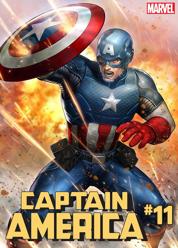 Image: Captain America #11 (variant Marvel Battle Lines cover - Yoon Lee) - Marvel Comics