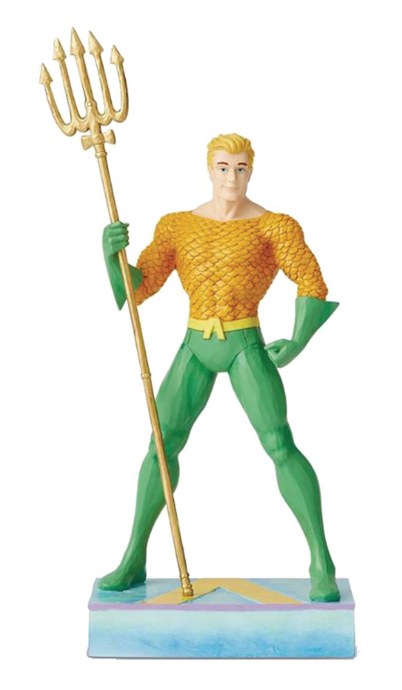 Image: DC Heroes Figurine: Aquaman, King of the Seven Seas  (Jim Shore) - Enesco Corporation