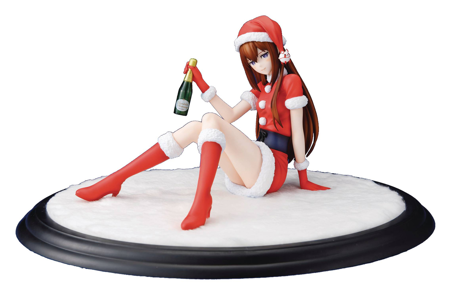 Image: Stein's Gate PVC Figure: Kurisu Makise  (Christmas version) (1/7 scale) - Kadokawa Ascii