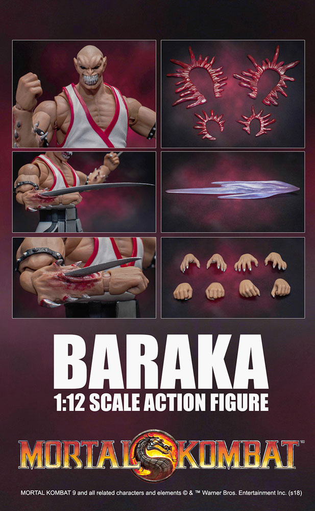 Mortal Kombat Baraka, Storm Collectibles 1:12 Action Figure