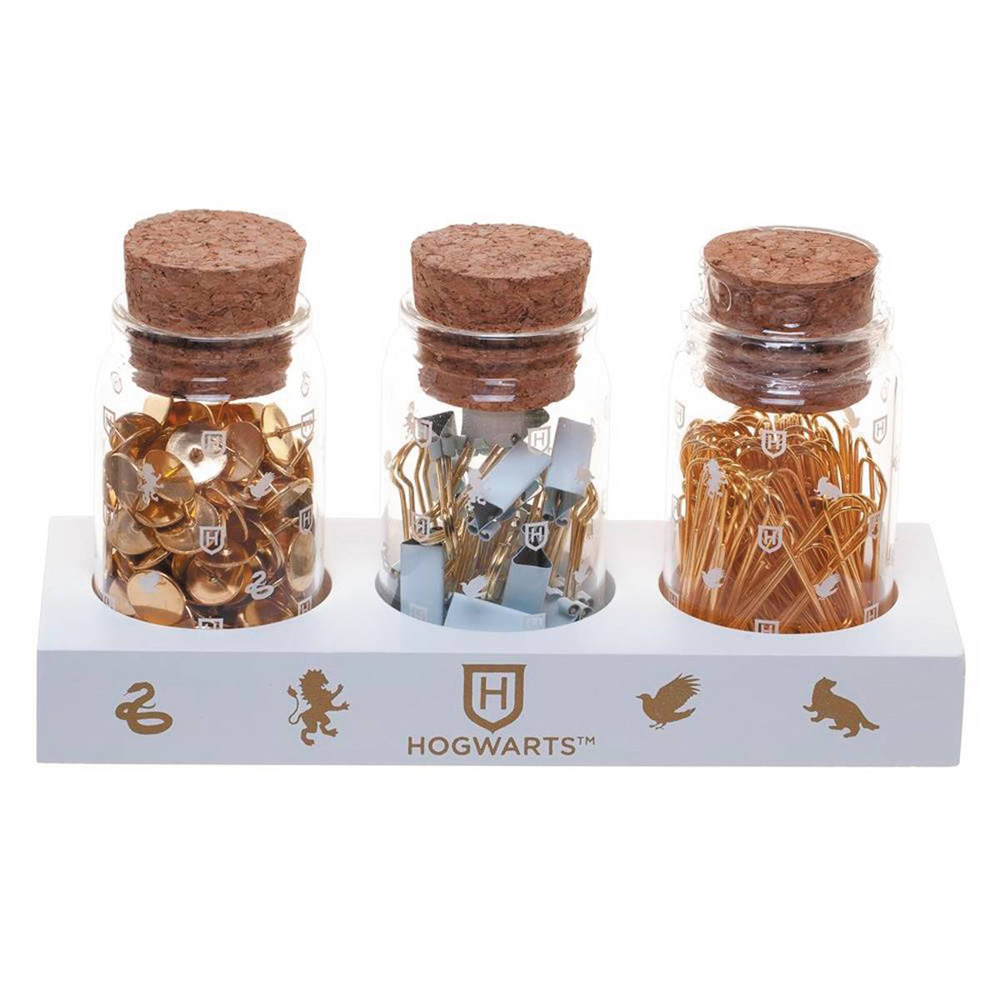 Image: Harry Potter Office Accessory Set: Glass Jar  (w/Base) - Bioworld Merchandising