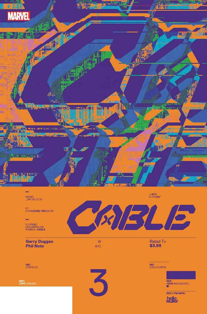 Image: Cable #3 (incentive Design 1:10 cover - Muller)  [2020] - Marvel Comics