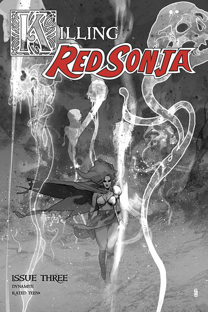 Killing Red Sonja #3 (incentive 1:10 cover - Ward grayscale) [2020