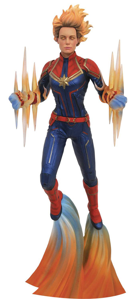 Image: Marvel Gallery PVC Diorama: Binary Force Captain Marvel  - Diamond Select Toys LLC