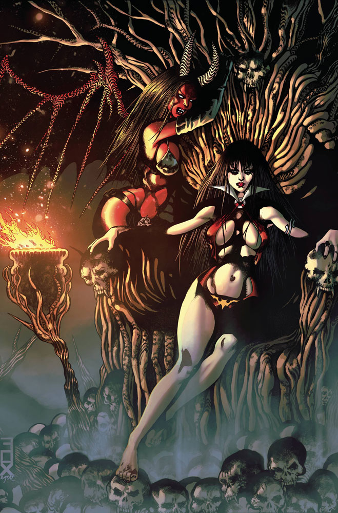 Image: Vampirella vs. Purgatori #3 (incentive 1:20 cover - Fox virgin) - Dynamite