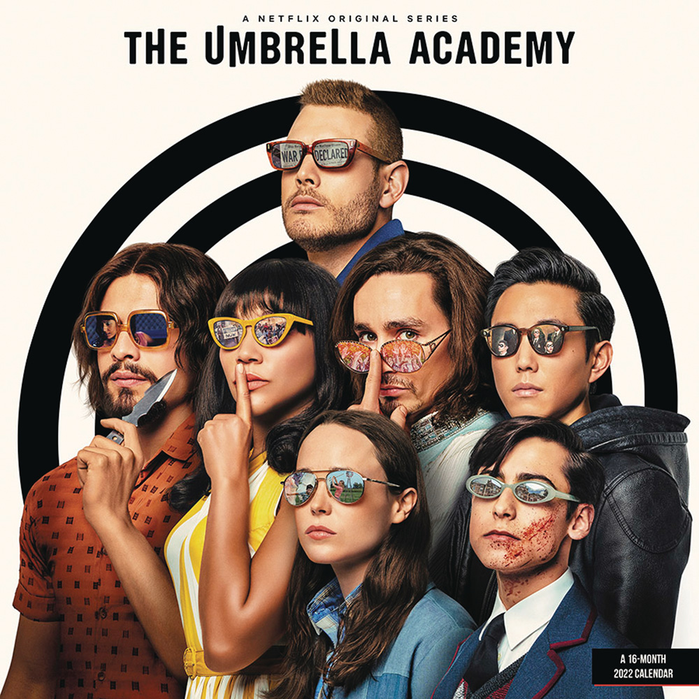 Image: Umbrella Academy 2022 Wall Calendar  - Landmark Calendars