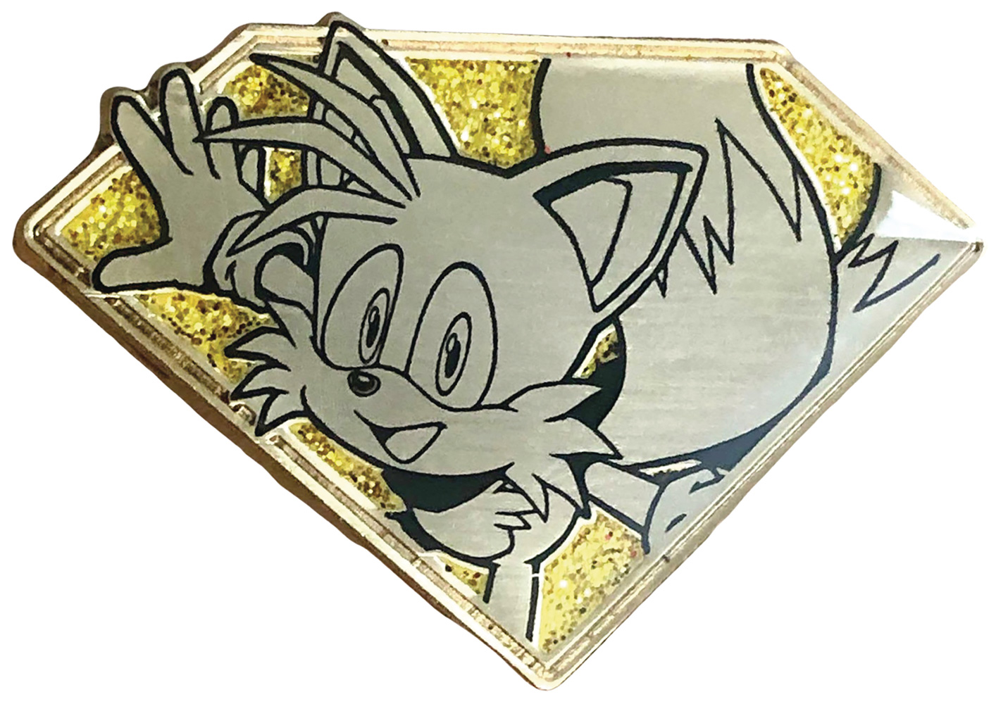 Image: Sonic the Hedgehog Emerald Pin: Golden Tails  - Zen Monkey Studios LLC