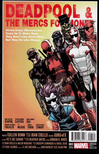 Image: Deadpool & the Mercs for Money #1 (variant cover - Camuncoli) - Marvel Comics
