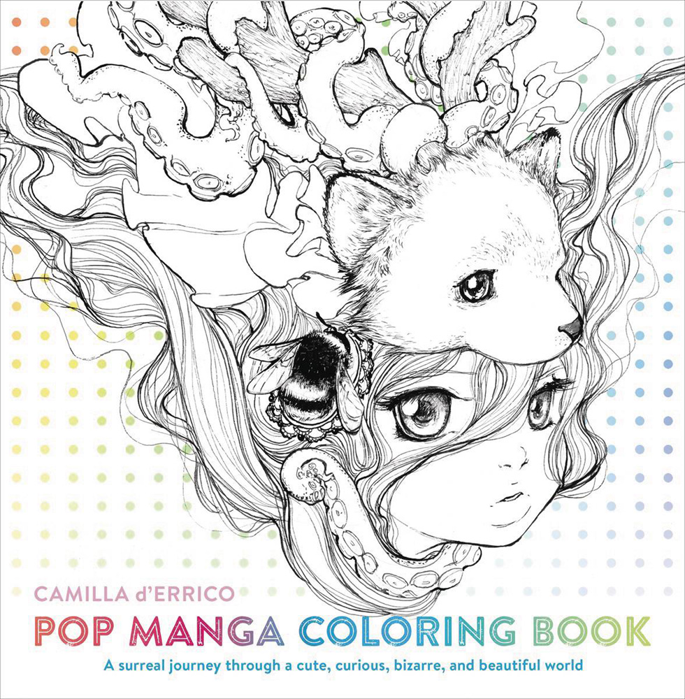 Image: Pop Manga Coloring Book SC  - Watson Guptill