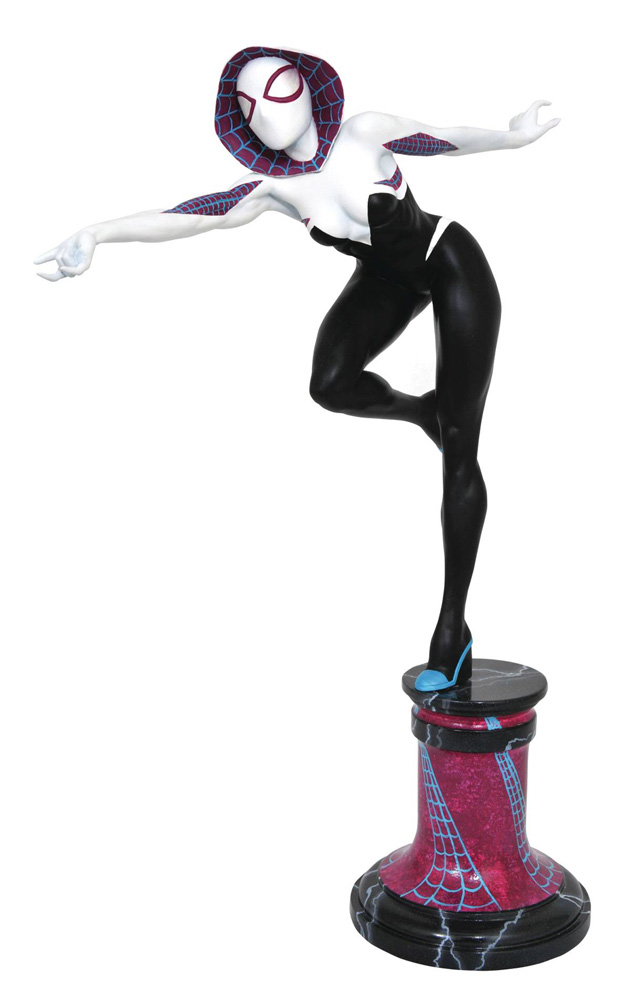 Image: Marvel Premier Collector Statue: Spider-Gwen Masked  - Diamond Select Toys LLC