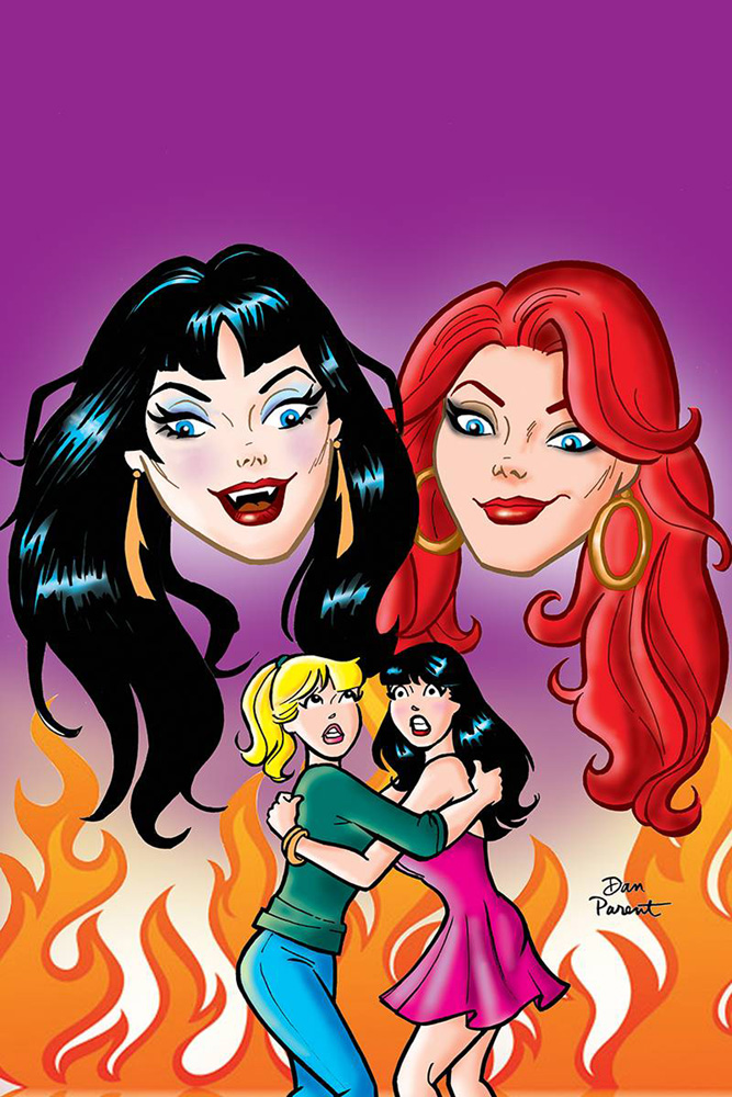 Image: Red Sonja and Vampirella Meet Betty and Veronica #3 (incentive cover - Parent virgin) (40-copy)  [2019] - Dynamite