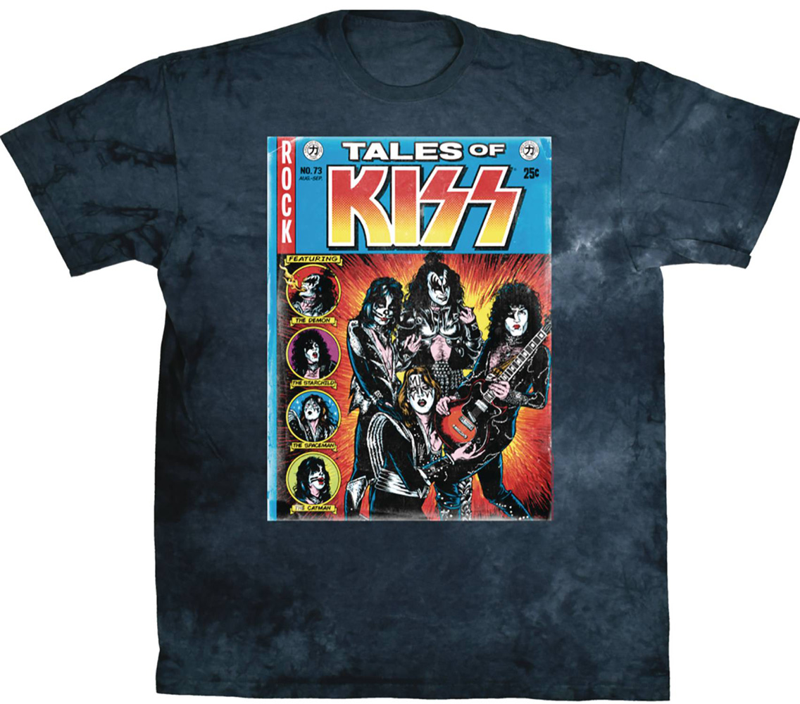 Image: Kiss T-Shirt: Tales of Kiss  (S) - Liquid Blue