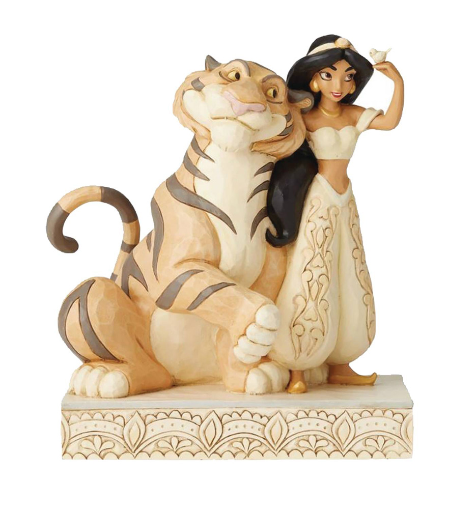 Image: Disney Traditions Figurine: Wondrous Wishes  (Aladdin - White Woodland Jasmine) - Enesco Corporation