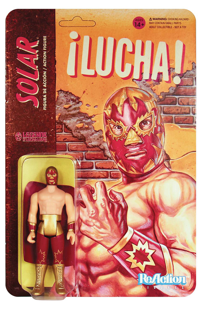 Image: Lucha Libre Reaction Figure: Solar  - Super 7